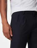 Pantalons à deux plis en tissu extensible