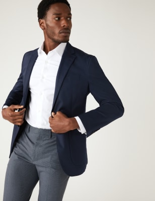 Grey trousers hotsell navy jacket