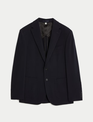 Express Men, Extra Slim Black Striped Seersucker Suit Jacket in Black  Print