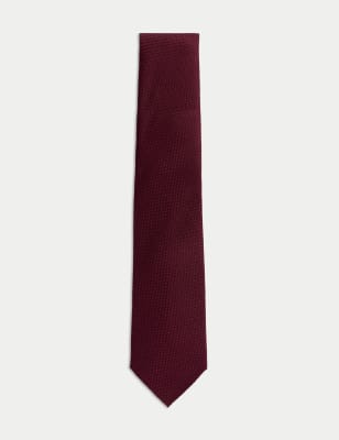 Textured Pure Silk Tie - JE