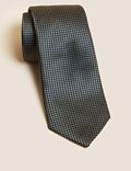 ربطة عنق من الحرير الصافي بنقشة مربعات