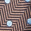 Textured Polka Dot Pure Silk Tie - brownmix