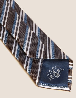 Striped Pure Silk Tie
