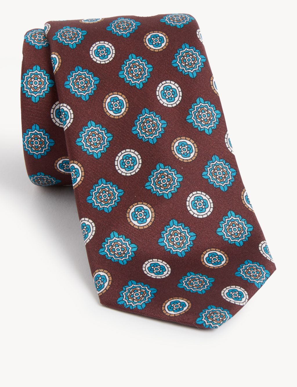 Geometric Italian Pure Silk Tie