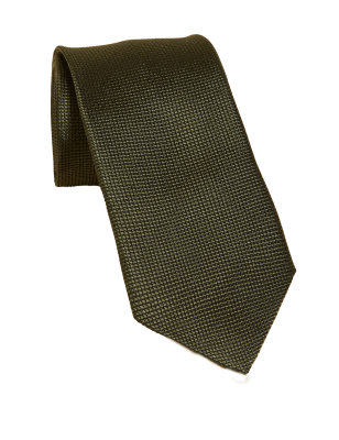 

Mens M&S Collection Pure Silk Tie - Green, Green