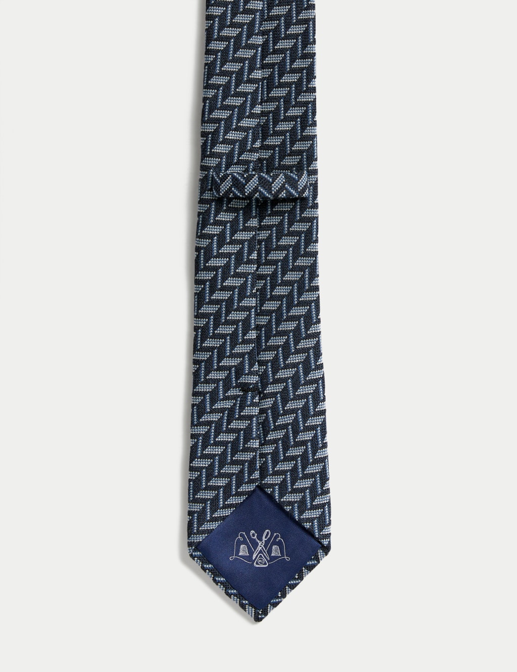 Geometric Wool Rich Tie image 2