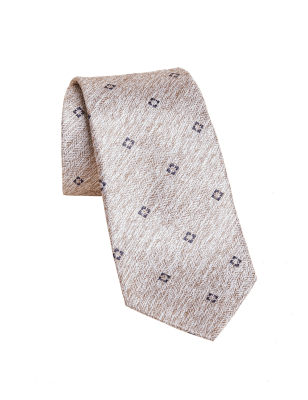 

Mens M&S Collection Slim Foulard Pure Silk Tie - Neutral, Neutral