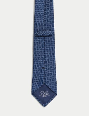 Geometric Pure Silk Tie