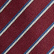 Striped Wool Rich Tie - red