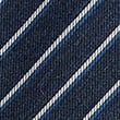 Striped Wool Rich Tie - navy