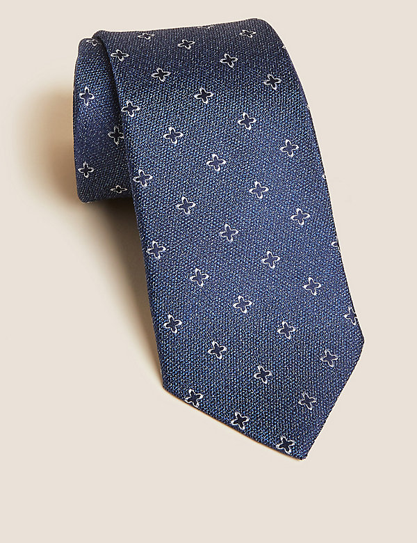 Cravate fine style foulard 100&nbsp;% soie - FR