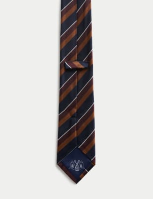 Striped Pure Silk Tie