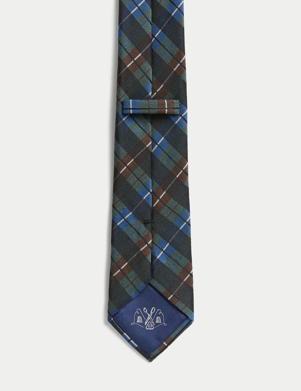 Check Wool Rich Tie image 2