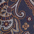 Paisley Silk Rich Tie - navymix