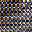 Geometric Pure Silk Tie - yellow