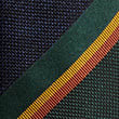 Textured Striped Pure Silk Tie - greenmix