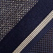 Textured Striped Pure Silk Tie - brownmix