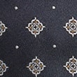 Geometric Pure Silk Tie And Pocket Square Set - navymix