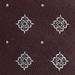 Geometric Pure Silk Tie And Pocket Square Set - burgundymix