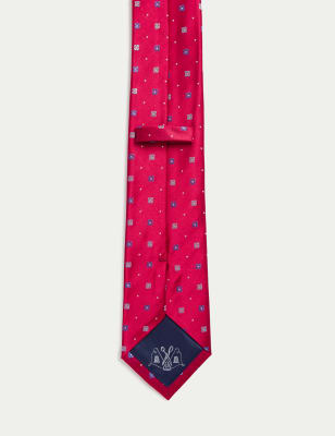 Geometric Pure Silk Tie