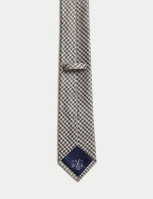 Pure Silk Dogstooth Tie