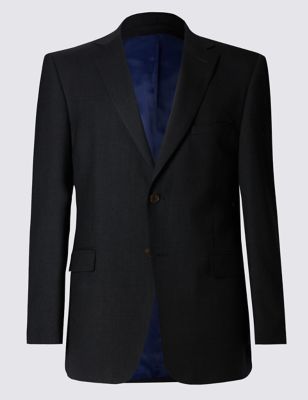 Charcoal Regular Fit Jacket | M&S Collection | M&S