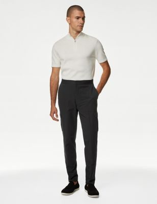 

Mens M&S X ENGLAND COLLECTION Performance Cargo Trousers - Black, Black