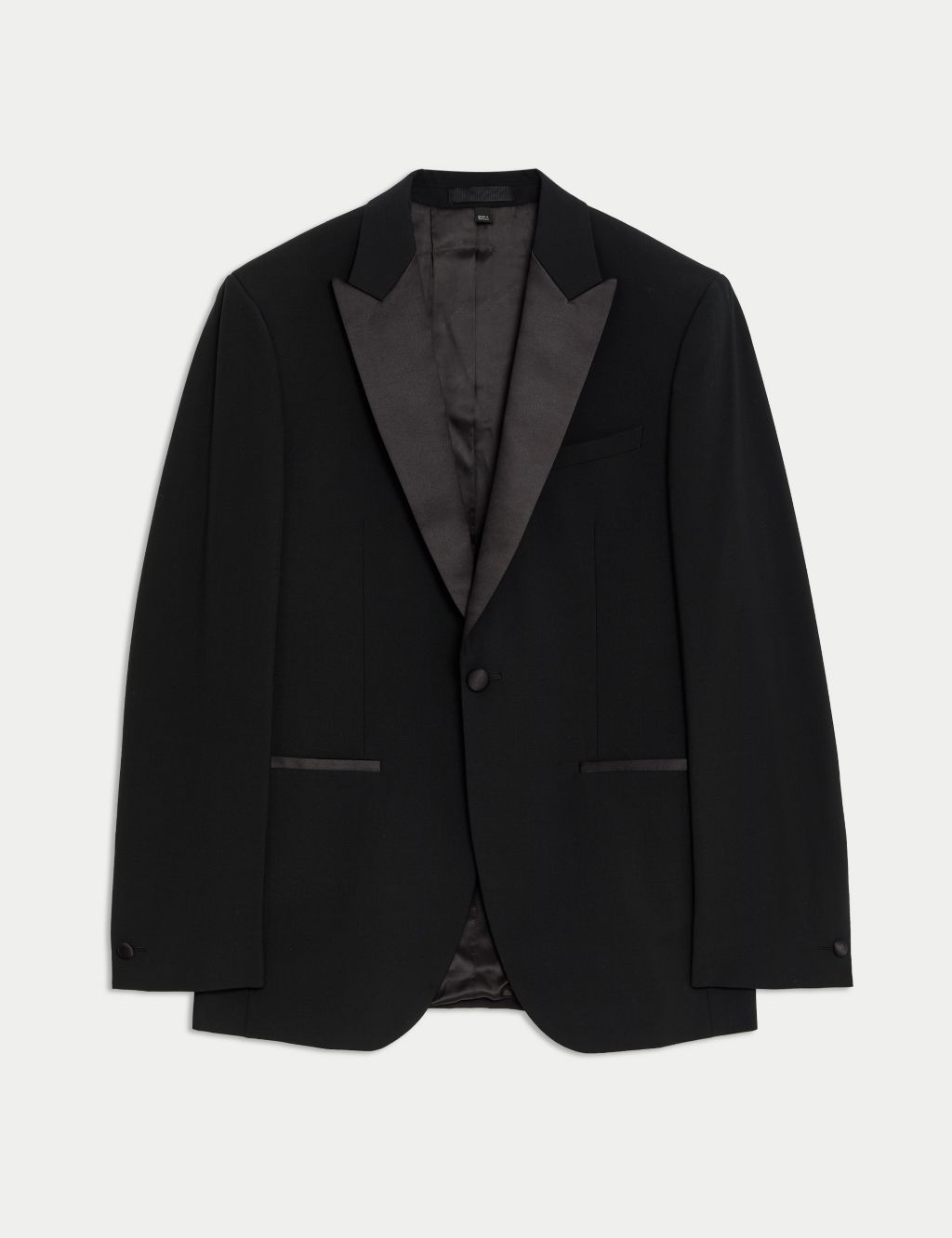 Tailored Fit Wool Blend Tuxedo Jacket