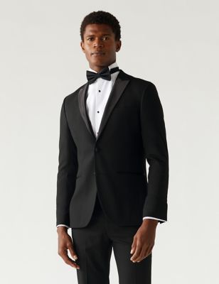 

Mens M&S Collection Skinny Fit Tuxedo Jacket - Black, Black
