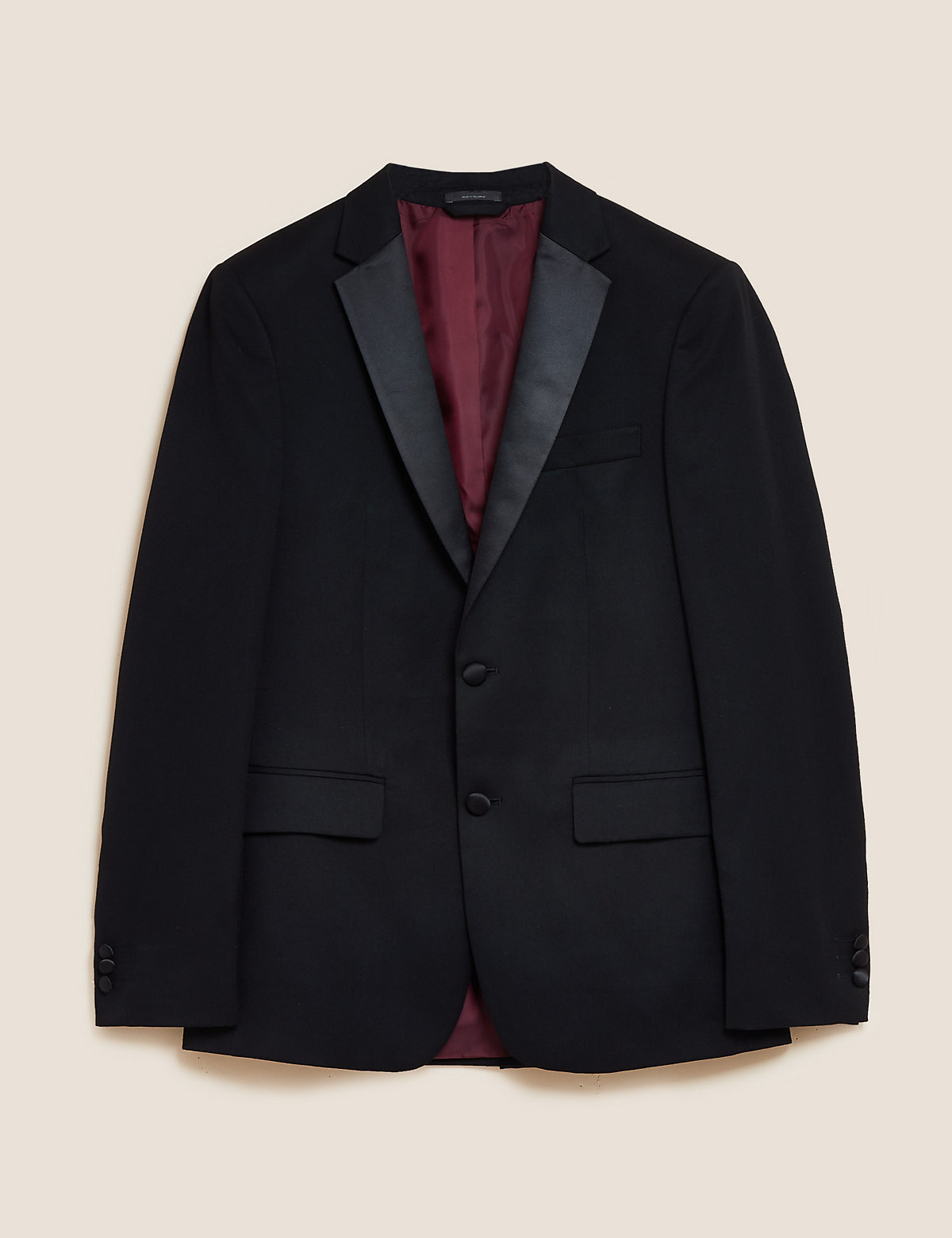 Black Slim Fit Dinner Suit Jacket