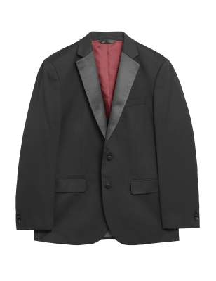 

Mens M&S Collection Black Regular Fit Tuxedo Jacket, Black