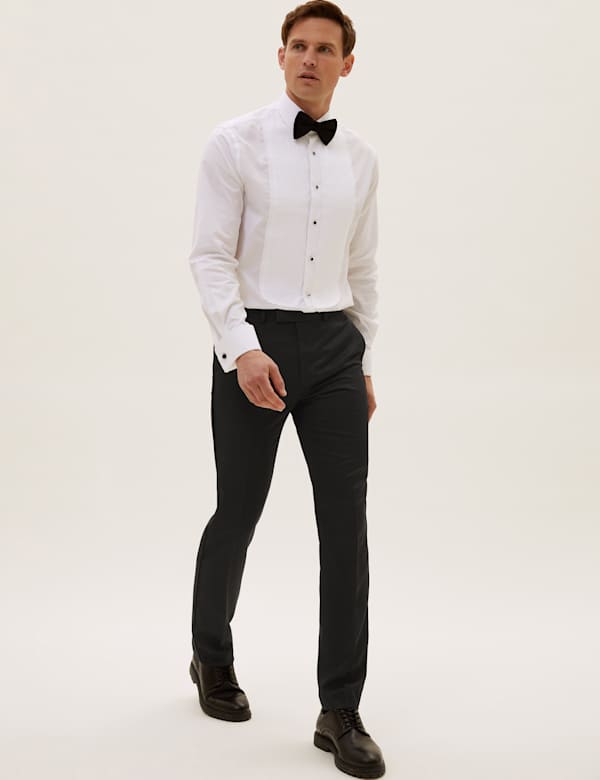 Black Slim Fit Dinner Trousers