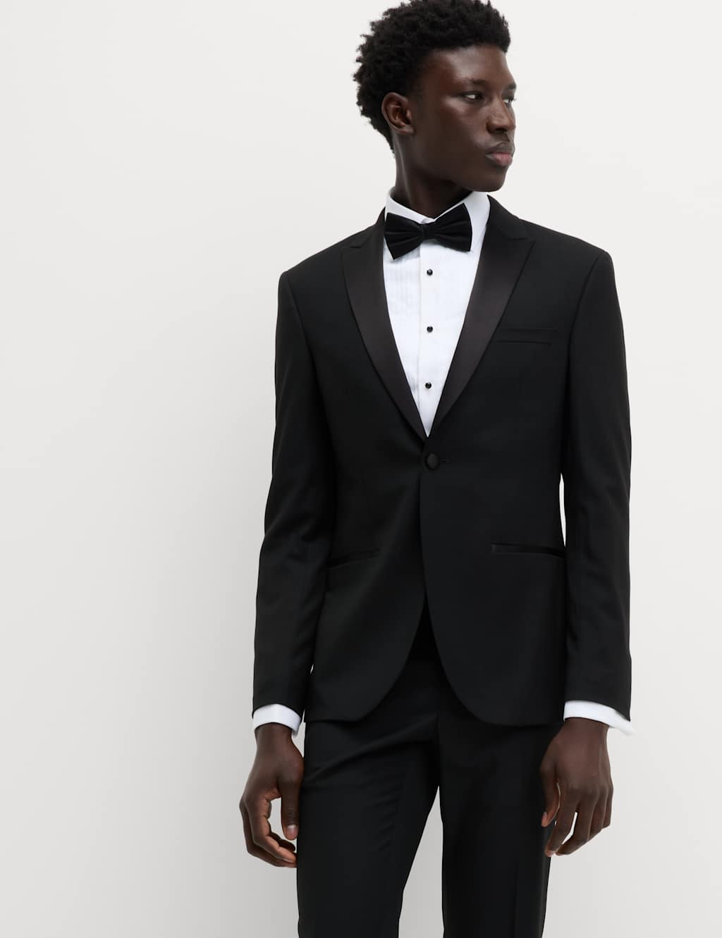 Skinny Fit Stretch Tuxedo Jacket