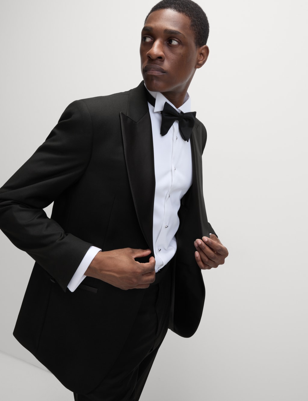 Men in black coat cheap