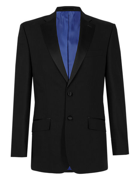 Big & Tall Black Regular Fit Jacket | M&S Collection | M&S