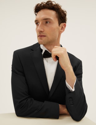 

Mens M&S Collection Normal geschnittenes Smoking-Jacket - Black, Black