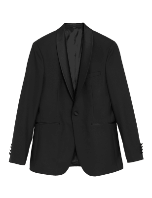 

M&S Collection Chaqueta de esmoquin ajustadaMens - Black, Black