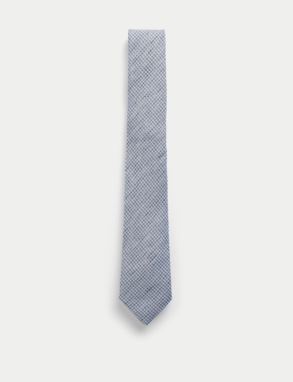 Slim Woven Check Silk Blend Tie