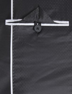 

Mens M&S Collection Slim Fit Shawl Lapel Tuxedo Jacket - Black, Black