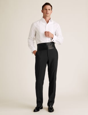 Pantalon noir de soir&eacute;e coupe standard