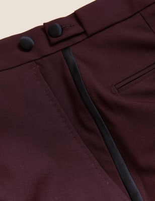 

Mens M&S Collection Slim Fit Trousers - Berry, Berry