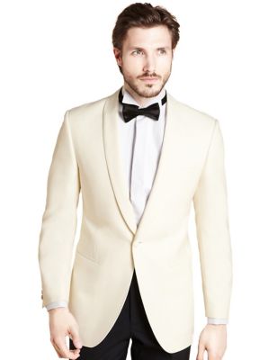 Wool Blend 1 Button Tuxedo Eveningwear Jacket | M&S Collection | M&S