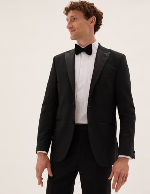 

Mens M&S Collection The Ultimate Tailored Fit Dinner Jacket - Black, Black