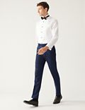 Navy Slim Fit Stretch Suit Trousers