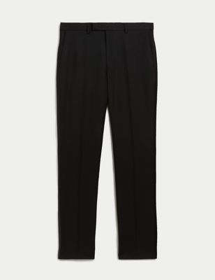 Slim Fit Flat Front Stretch Tuxedo Trousers