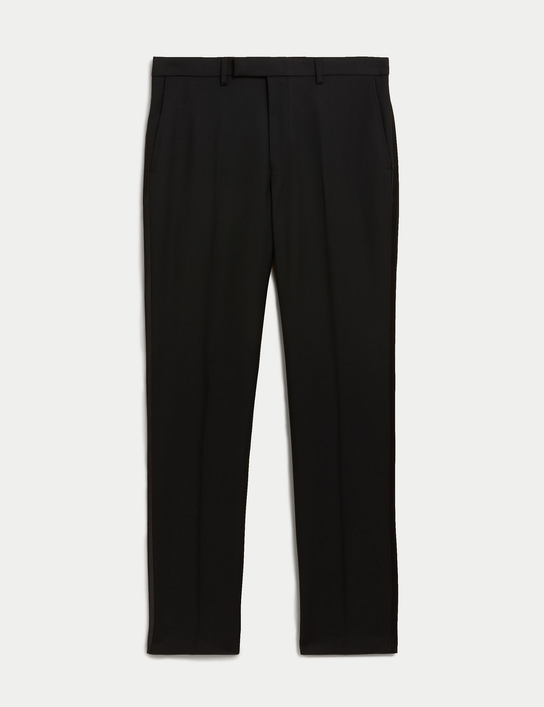 Slim Fit Flat Front Stretch Tuxedo Trousers