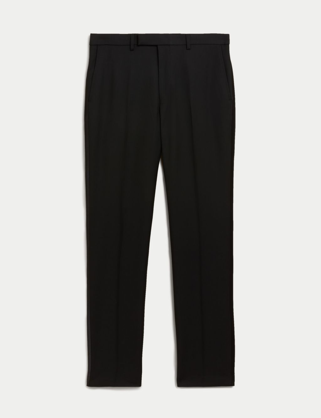 Slim Fit Flat Front Stretch Tuxedo Trousers image 1