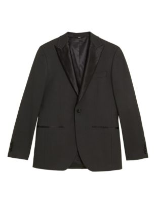 

Mens M&S Collection Charcoal Slim Fit Tuxedo Jacket, Charcoal