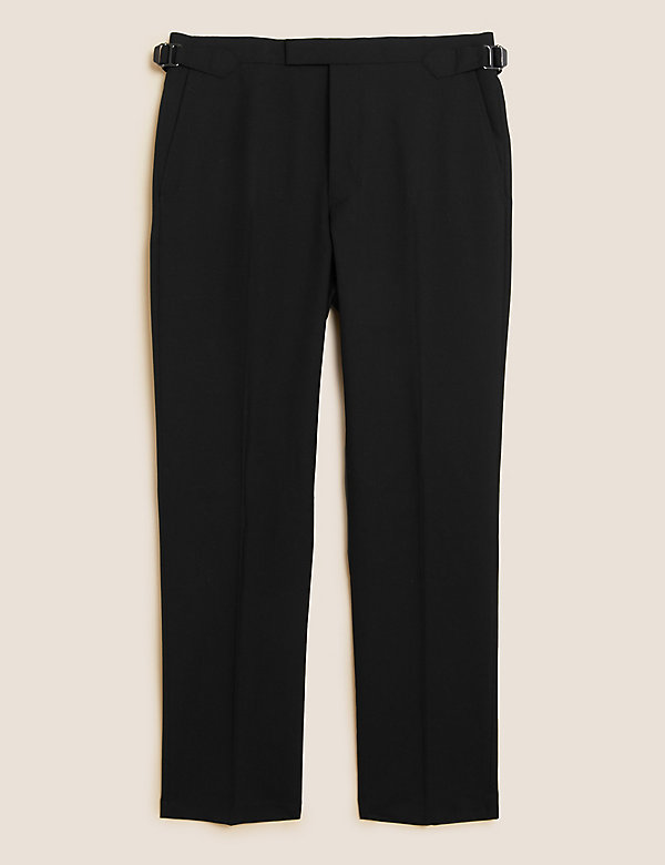 Regular Fit Pure Wool Trousers - US