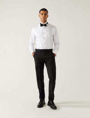 Marks And Spencer Mens M&S Collection The Ultimate Tailored Fit Trousers - Black